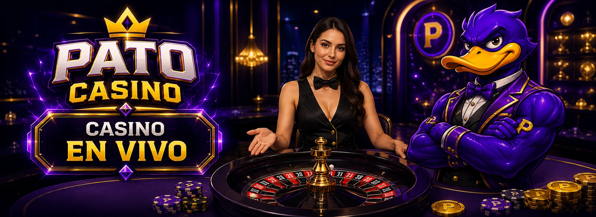 Casino en vivo de Pato Casino: ruleta, blackjack y bacará con crupieres de Evolution en español